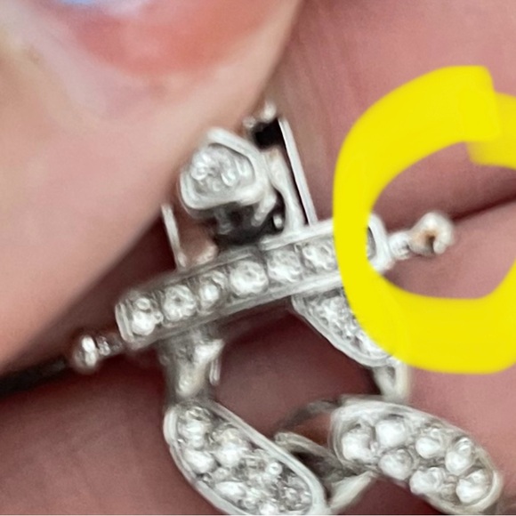 New! Unworn! Heart Pendant 19mm Cuban Curb link Bracelet, 8 inch - Picture 7 of 7